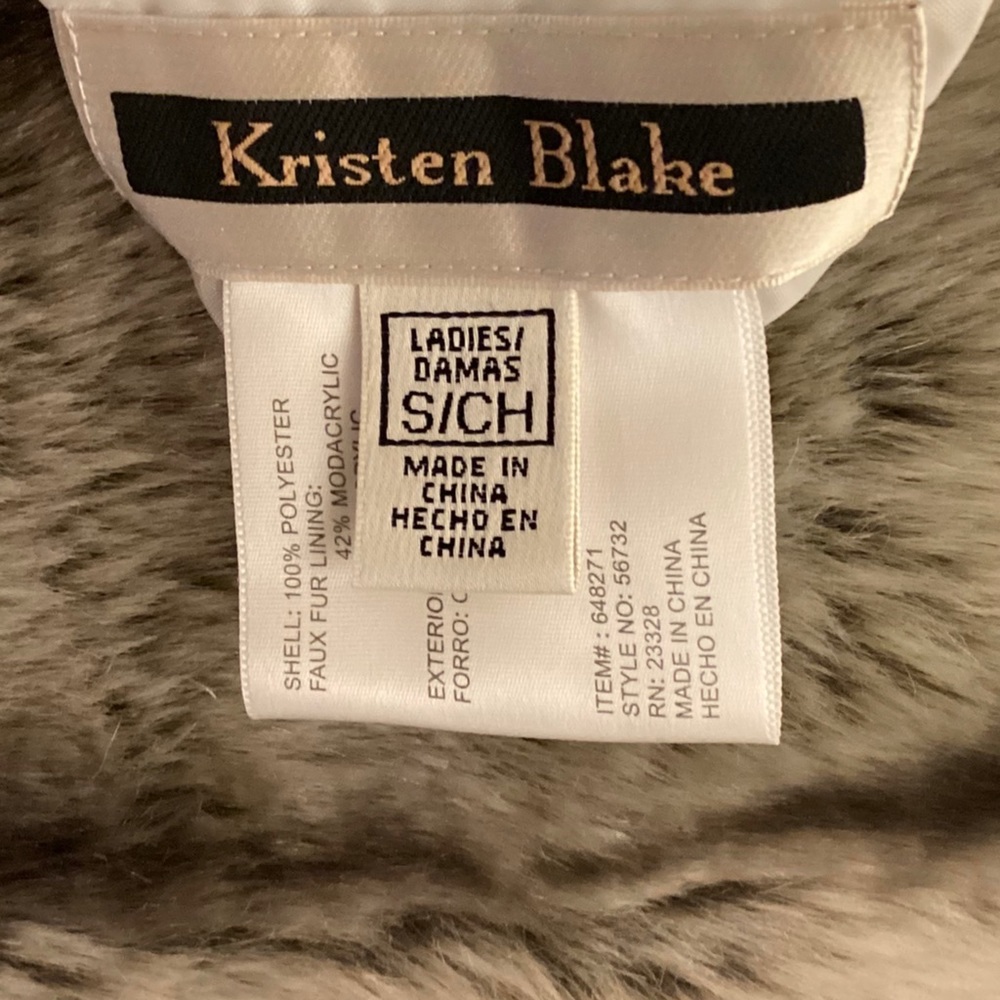 KRISIN BLAKE Reversible Faux Fur Vest - Picture 9 of 12